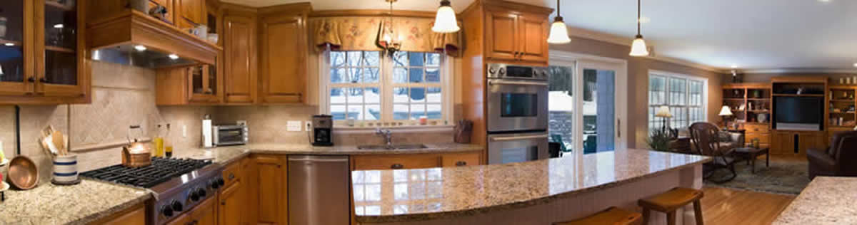 custom kitchen panorama